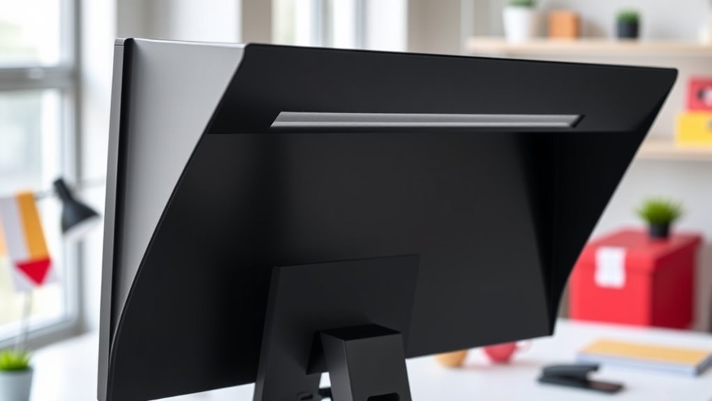 top glare reduction monitor hoods