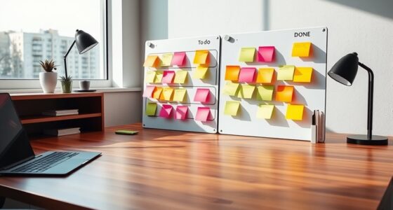 top kanban desk organization