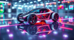 top line following robot cars
