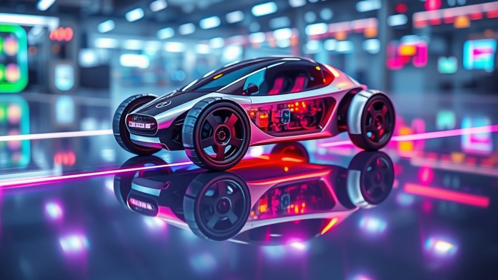 top line following robot cars
