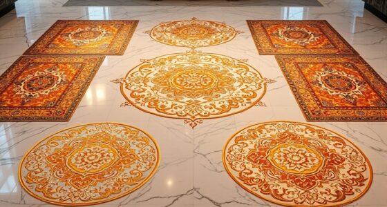 top metallic silk carpets