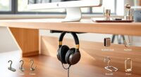 top under desk headphone hooks