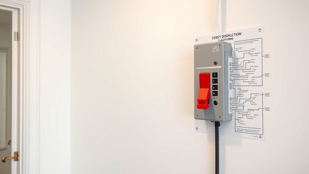 accessible emergency disconnect placement