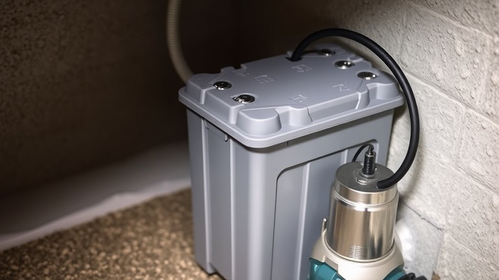 battery powered sump pump backups