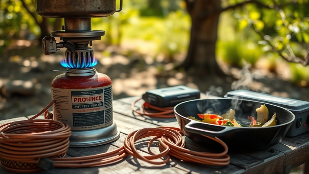cook safely off grid