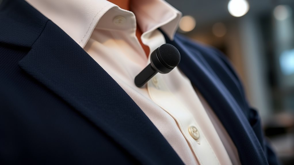 discreet concealed microphone placement