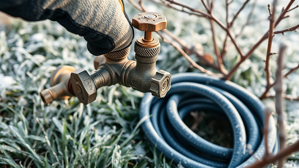 drain outdoor water lines
