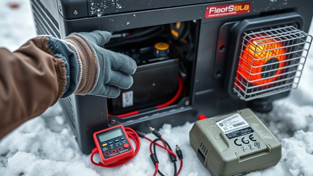 Before You Start: Winterizing a Standby Generator Checklist 6 ensure cold weather battery maintenance