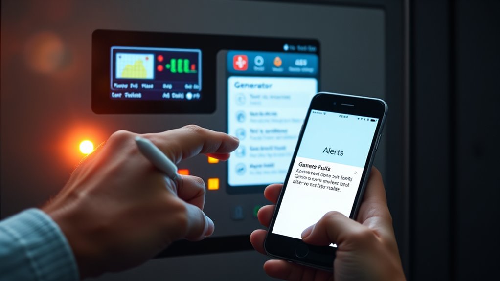 generator fault alert setup