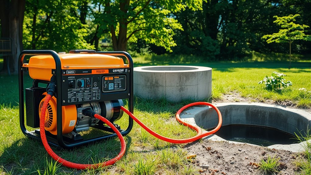 How to Power a Well Pump and Sump Pump During an Outage 4 generator powered pump operation