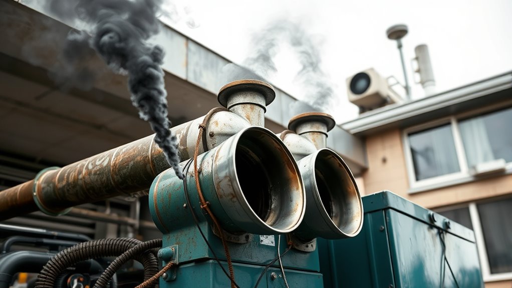 maintain safe exhaust placement