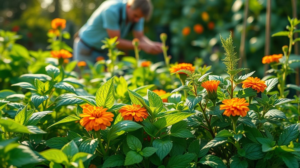 natural pest repelling companion plants