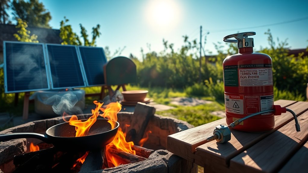 off grid cooking safety measures