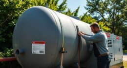 propane generator tank sizing