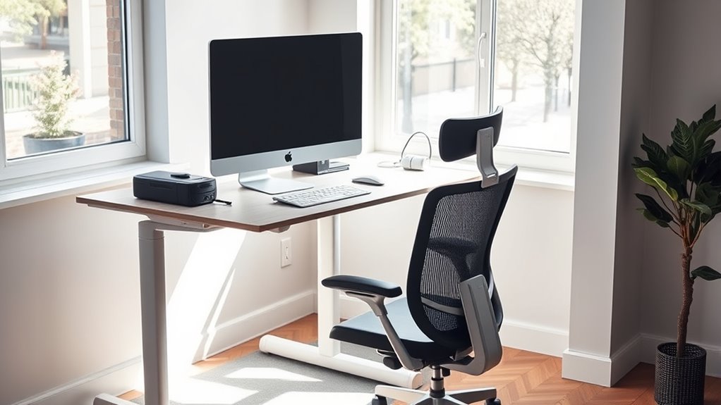 proper ergonomic desk setup