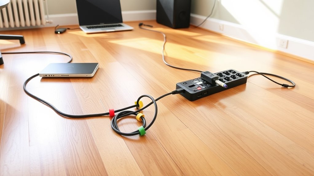 secure portable cord usage