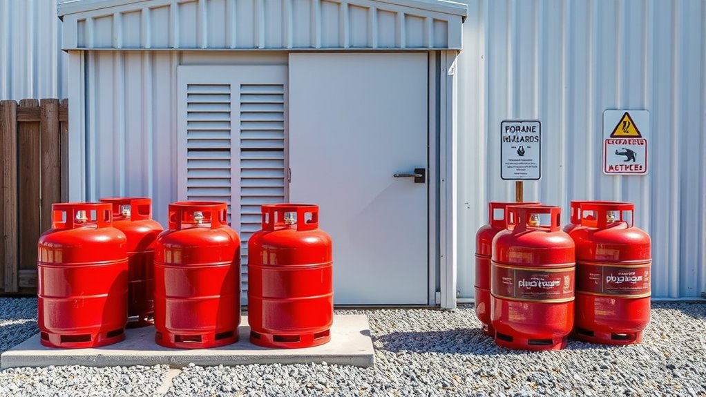 store and rotate propane safely