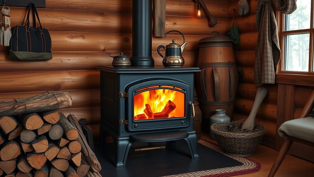 top cabin wood stoves