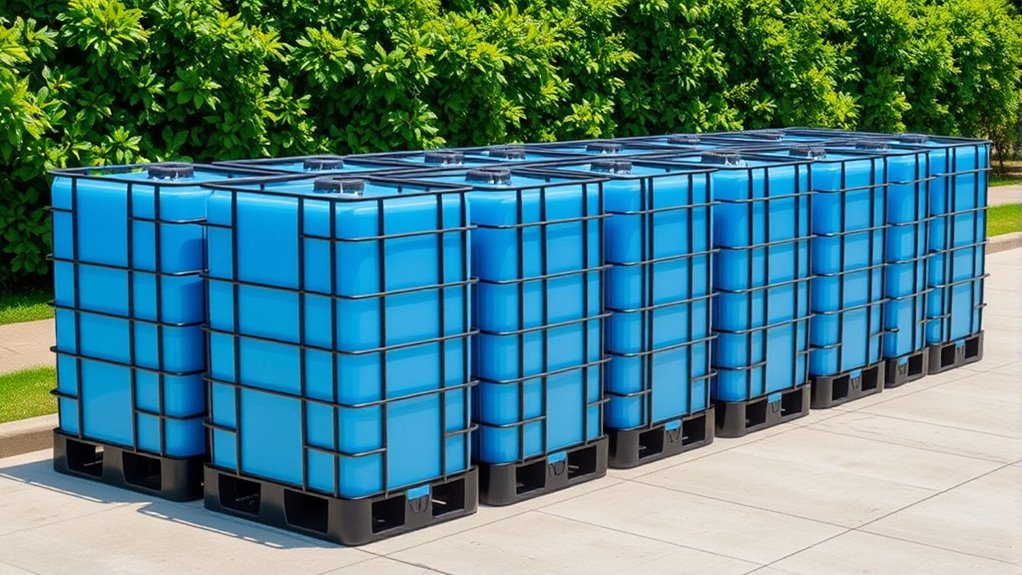 top water storage totes