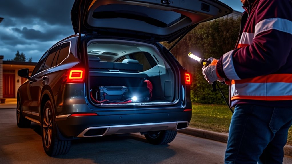 vehicle power backup safety