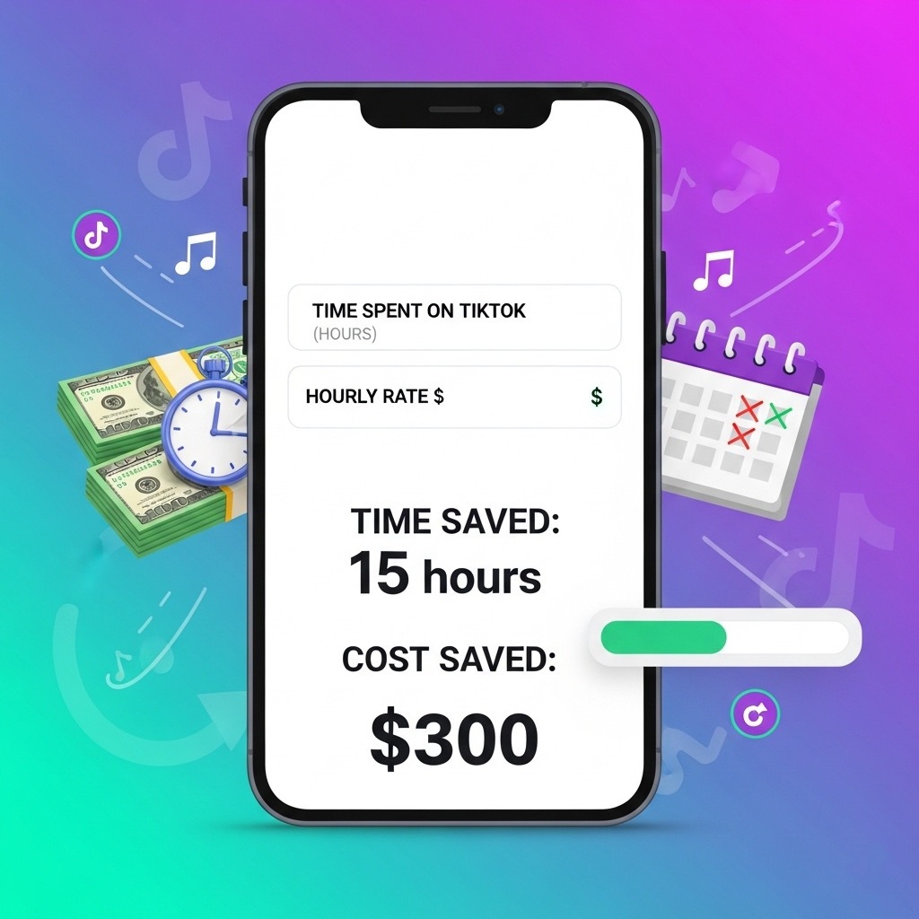 TikTok Efficiency Calculator — See Your Time Cost Savings in Minutes