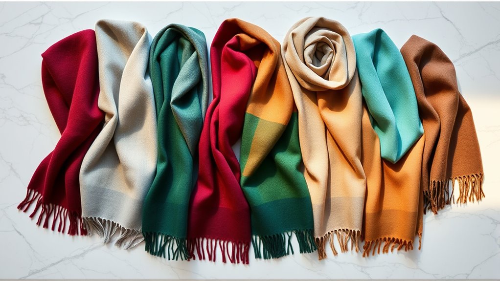 luxurious cashmere scarves collection