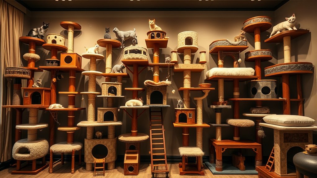 luxury cat tree selection