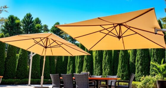 luxury durable patio umbrellas