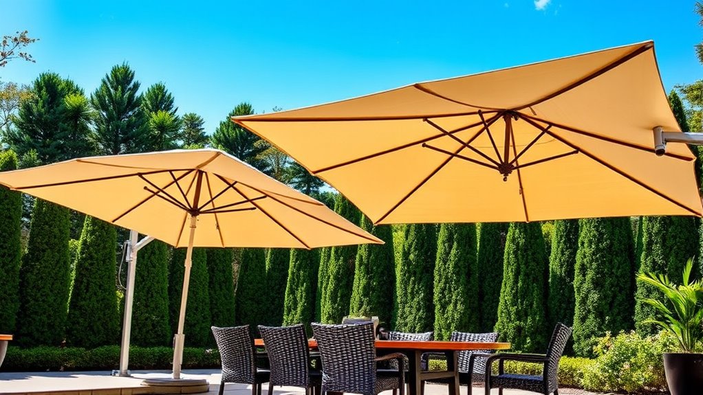 luxury durable patio umbrellas
