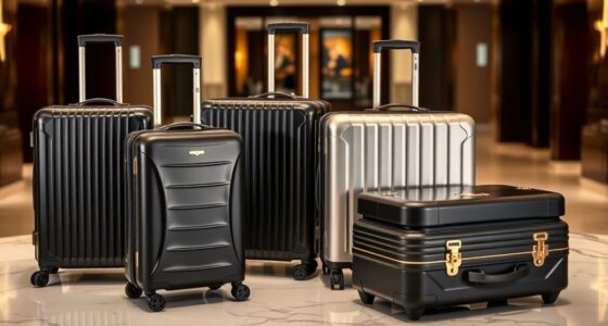 luxury durable travel luggage