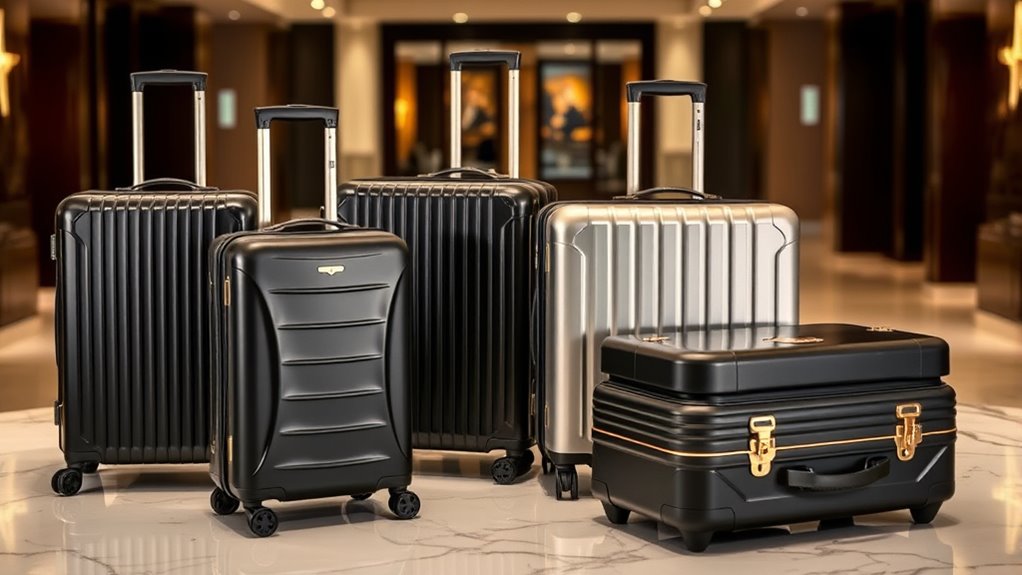 luxury durable travel luggage