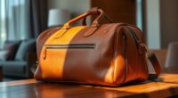 luxury leather travel bags
