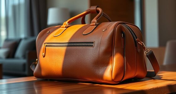 luxury leather travel bags
