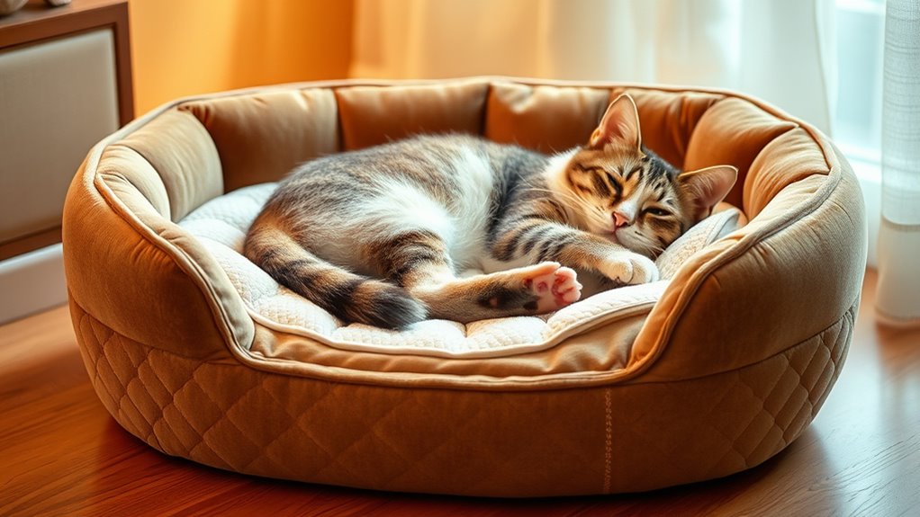 luxury orthopedic cat beds