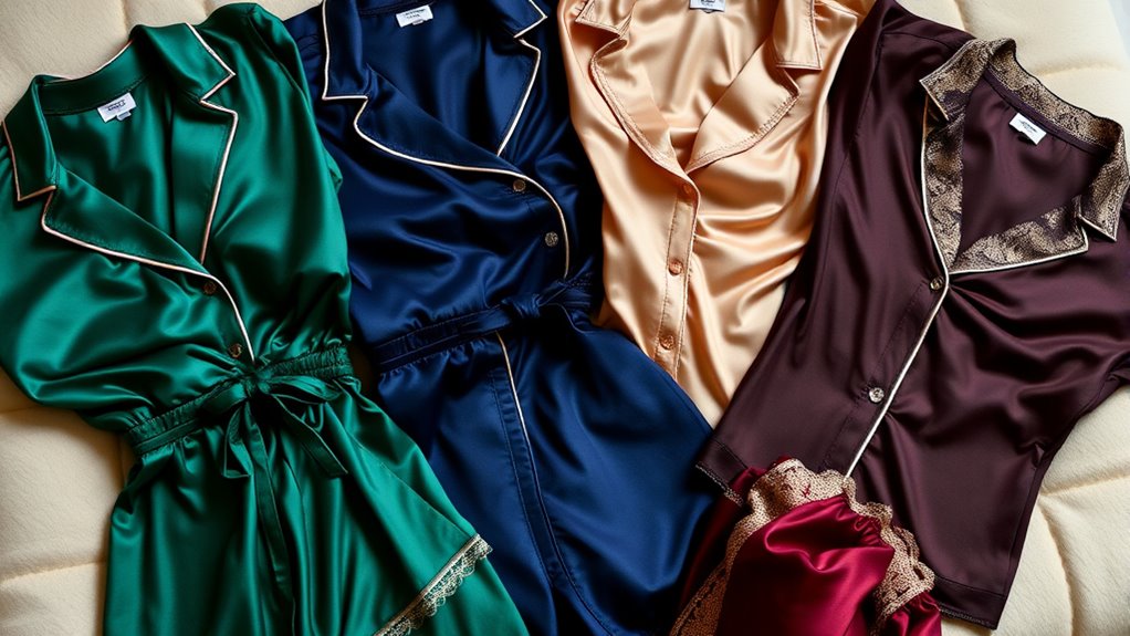 luxury silk pajama sets
