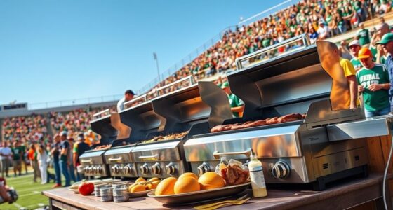 luxury tailgate grilling equipment