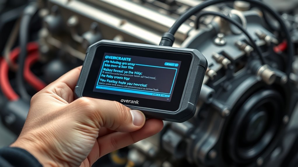 overcrank error code significance