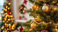 realistic pre lit christmas trees