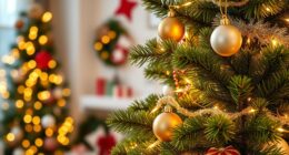 realistic pre lit christmas trees