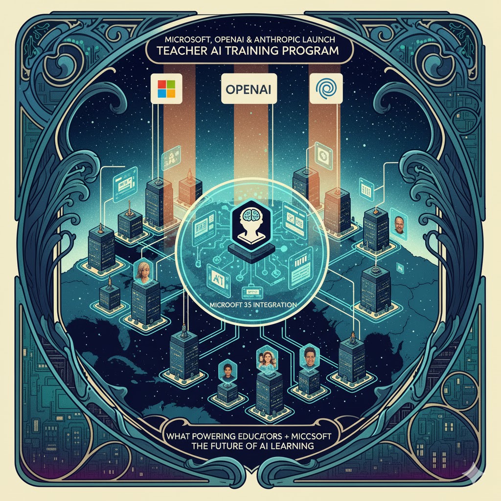 Microsoft OpenAI Anthropic Launch Teacher AI Training Program