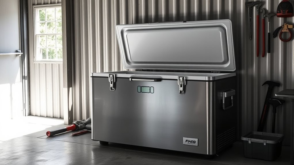 garage durable chest freezers