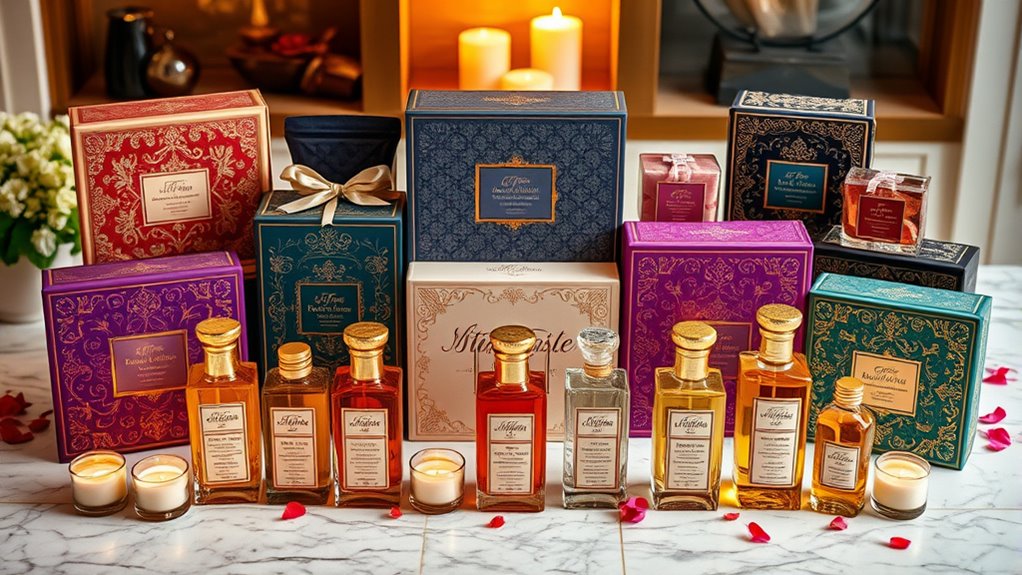 luxurious bath oil sets