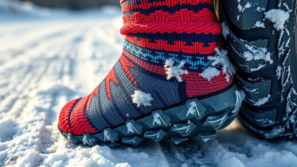 snow tire traction socks