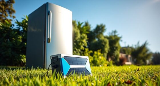 solar refrigerator battery options