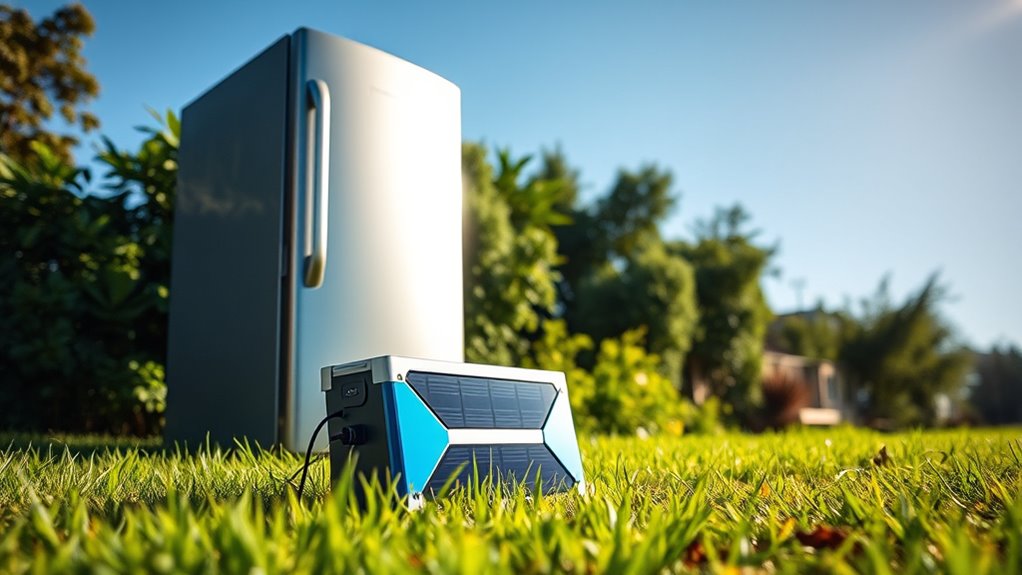 solar refrigerator battery options