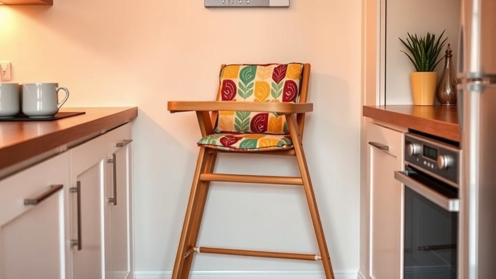 space saving fold flat high chairs