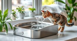 top stainless steel cat fountains