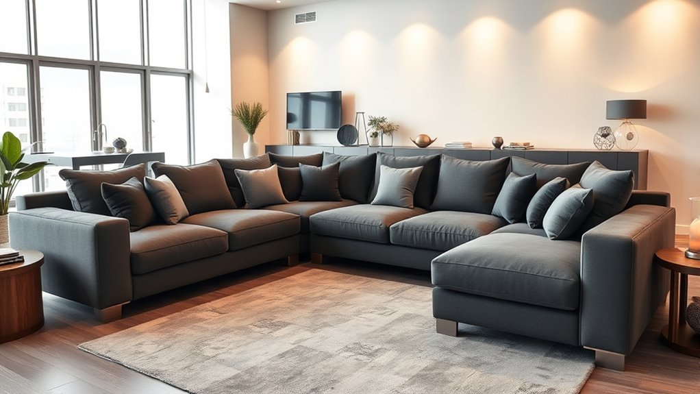 affordable stylish sectional sofas