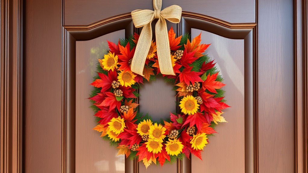 autumn door wreaths collection