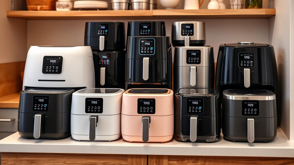 compact space saving air fryers